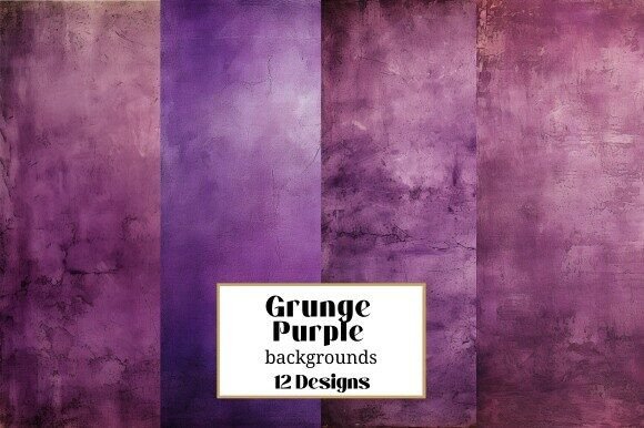 12 Grunge Purple Distressed Backgrounds for Authentic Texture