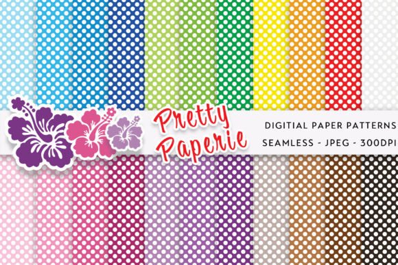 22 Polka Dot Digital Paper Backgrounds for Vibrant Design