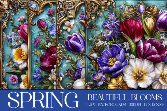 Beautiful Spring Blooms Backgrounds: Elevate Your Digital & Print Designs