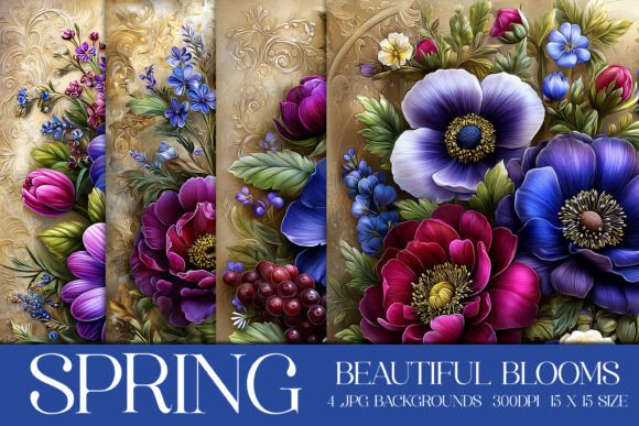 Elevate Your Projects with Spring Blooms Backgrounds