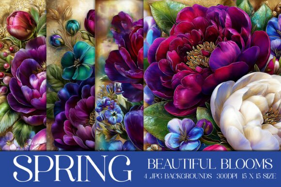 Elevate Your Projects with Spring Blooms Backgrounds
