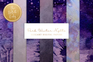 Enchanting Digital Backgrounds: Winter Night Skies