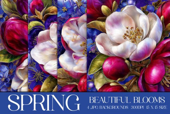 Enchanting Spring Florals: Beautiful Pink White Blooms Backgrounds