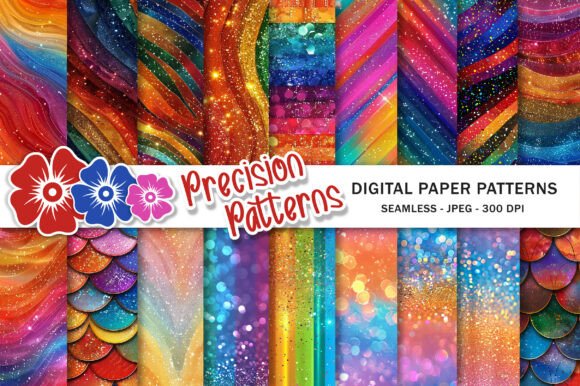 Gradient Rainbow Glitter Backgrounds: A Designer's Secret Weapon