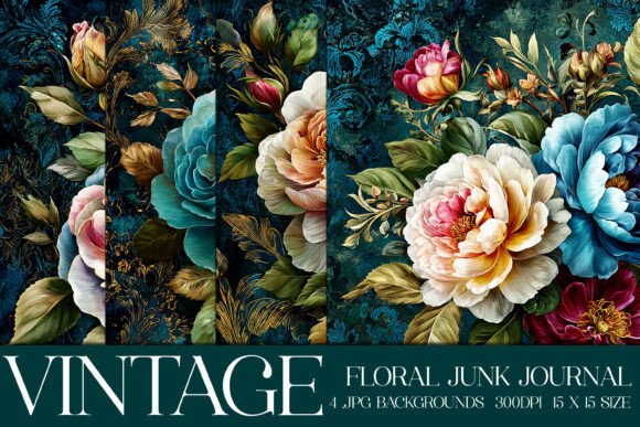 Luxury Floral Flowers Backgrounds, S4: Elevate Your Designs
