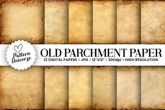 Old Parchment Paper Backgrounds: Classic Texture for Modern Craft