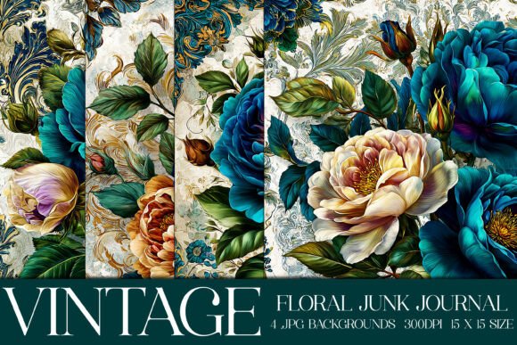 Timeless Elegance: Luxury Floral Flowers Backgrounds, S10 for Your Projects