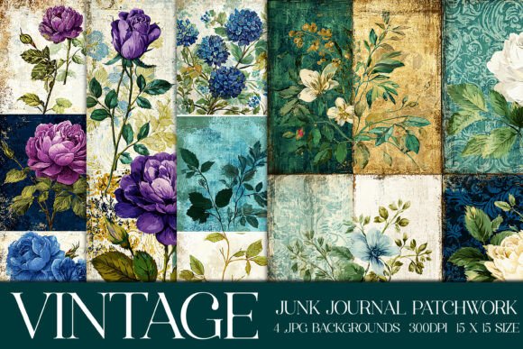 Timeless Patchwork: Vintage Quilt Style Backgrounds